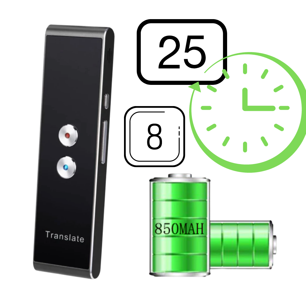 Transportabel sprog-oversætter til øjeblikkelig brug - Ozerty