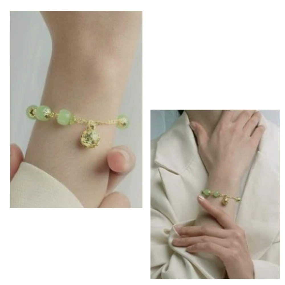 Hetisk jadeklokkearmbånd - Ozerty