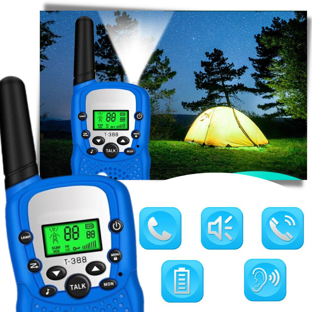 Walkie talkies til børn (2 stk.) - Ozerty
