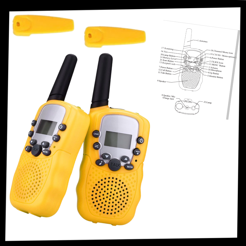 Walkie talkies til børn (2 stk.) - Ozerty