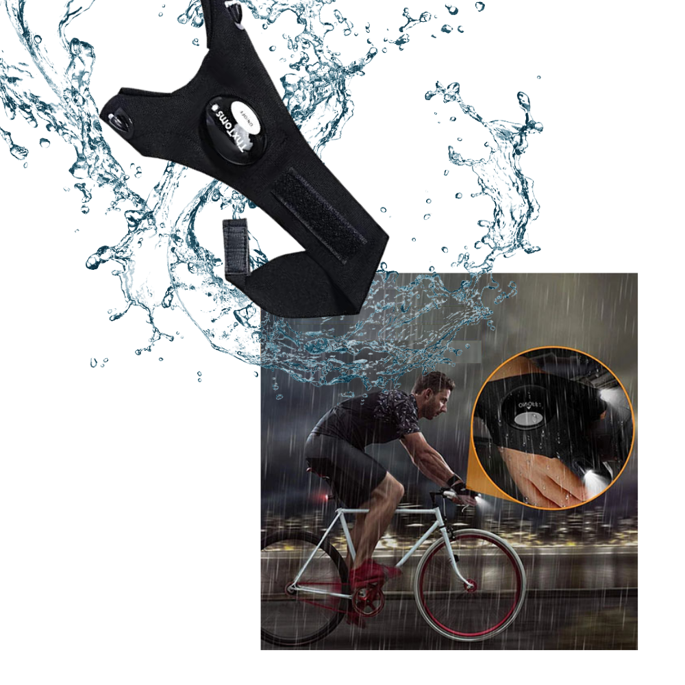 LED-handsker med vandtæt lys - Ozerty