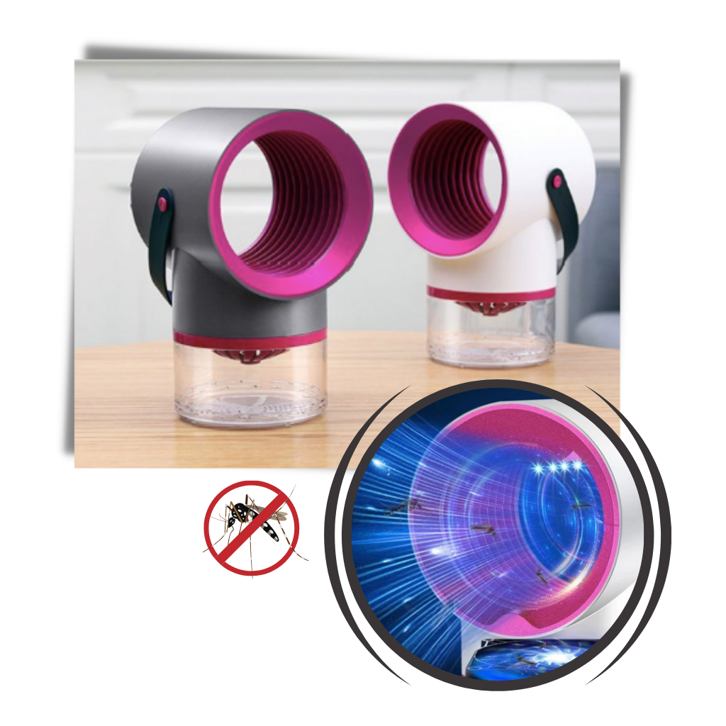 Transportabel Myggedræber LED-Lampe med Håndtag - Ozerty