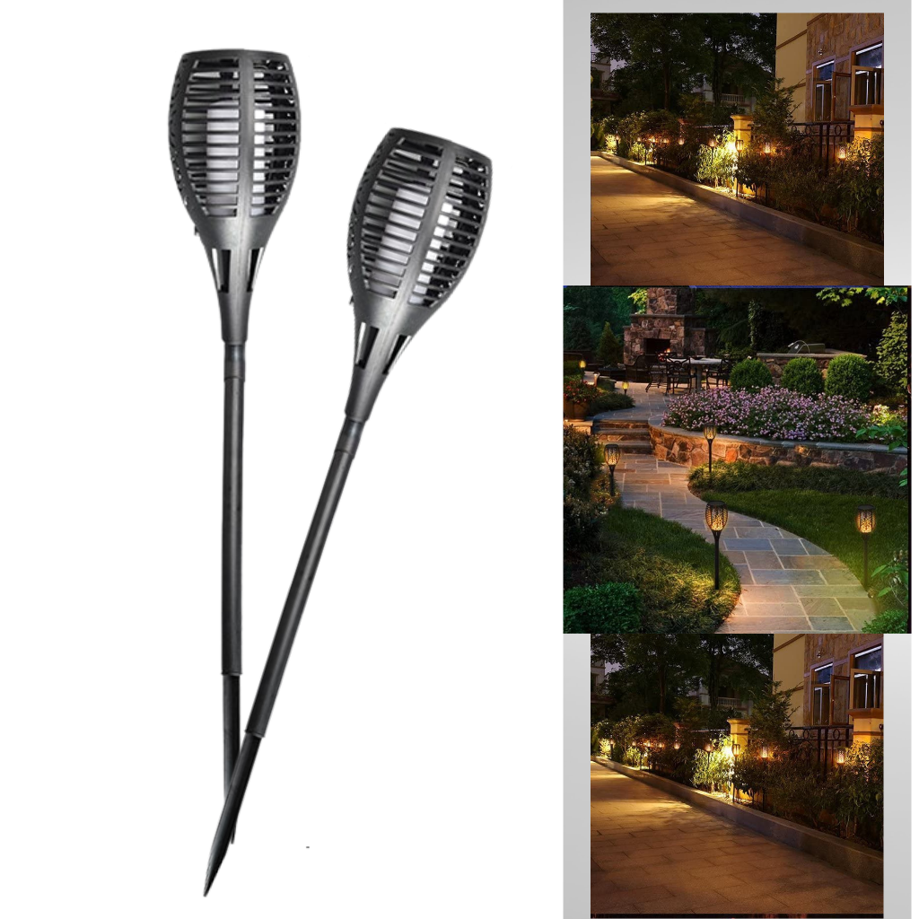 LED-fakkel sollys med flimrende flamme - Ozerty