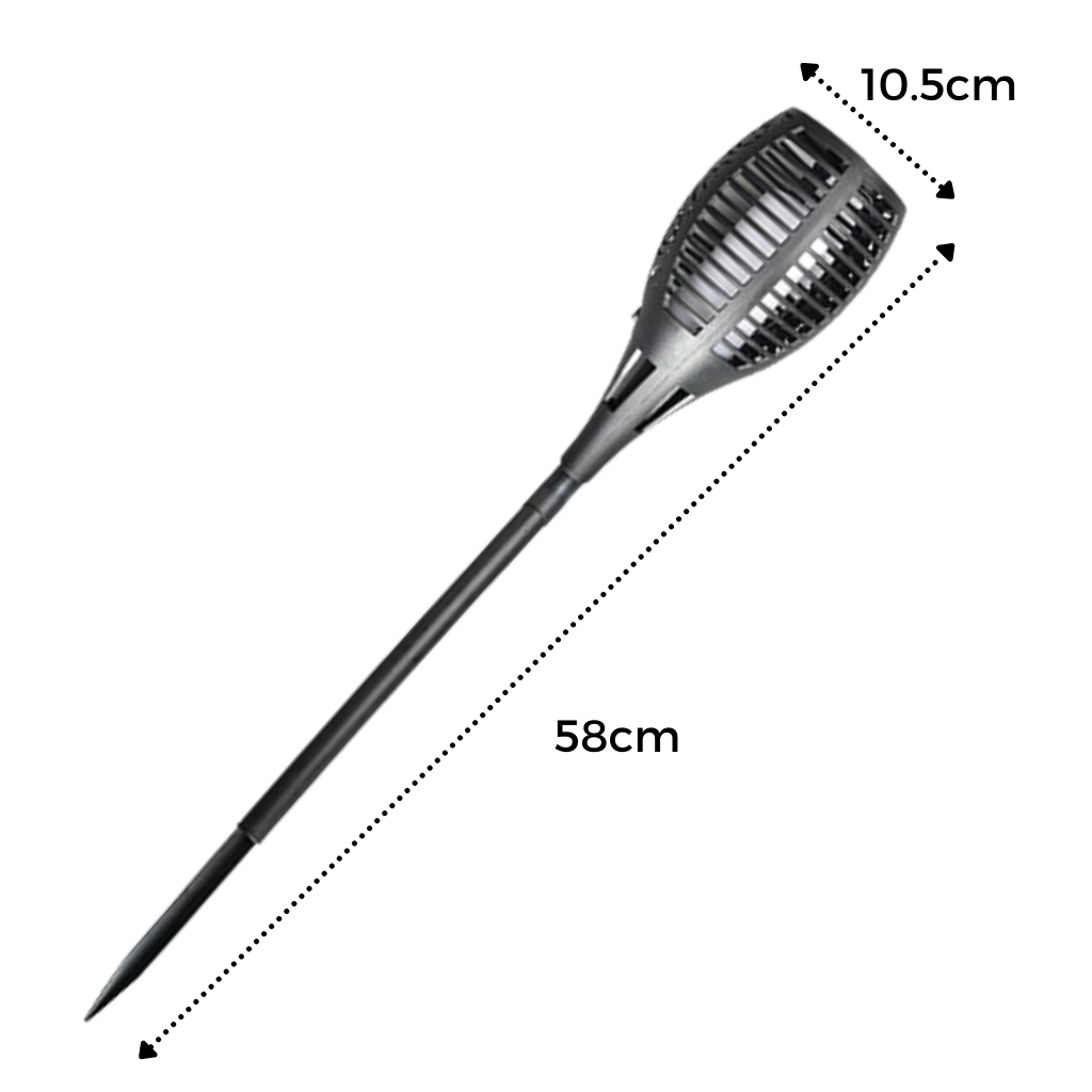 LED-fakkel sollys med flimrende flamme - Ozerty