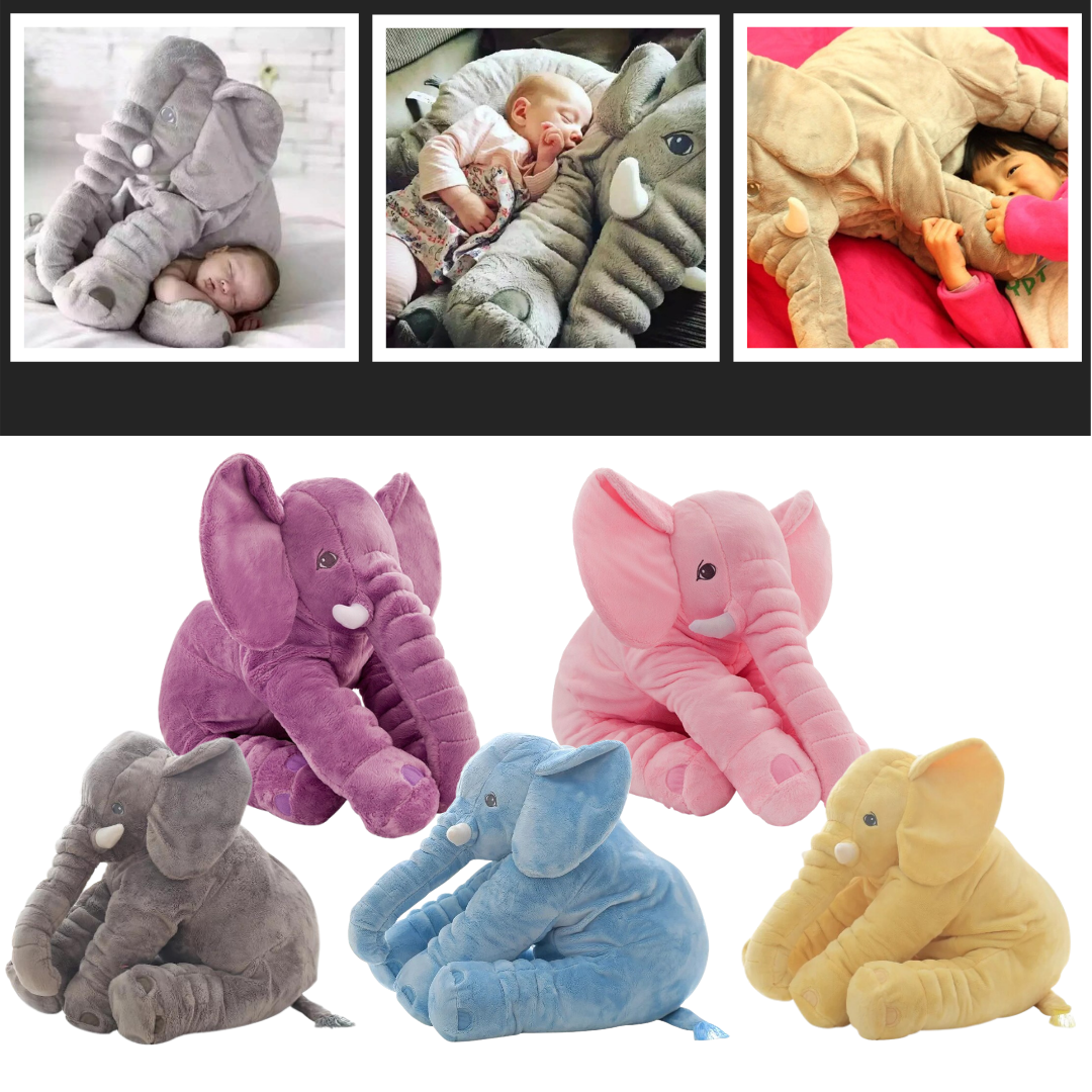 Stor baby elefant plys pude - Ozerty