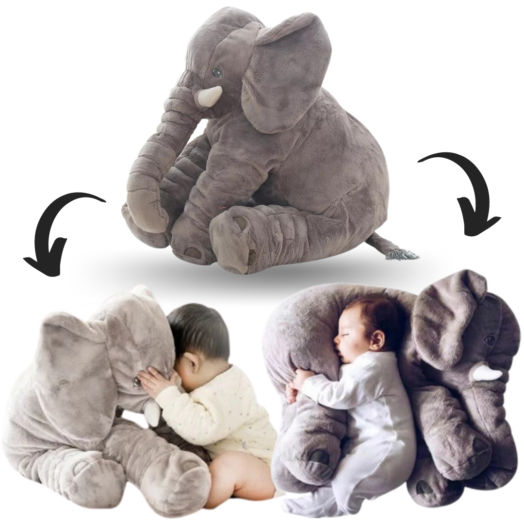 Stor baby elefant plys pude - Ozerty