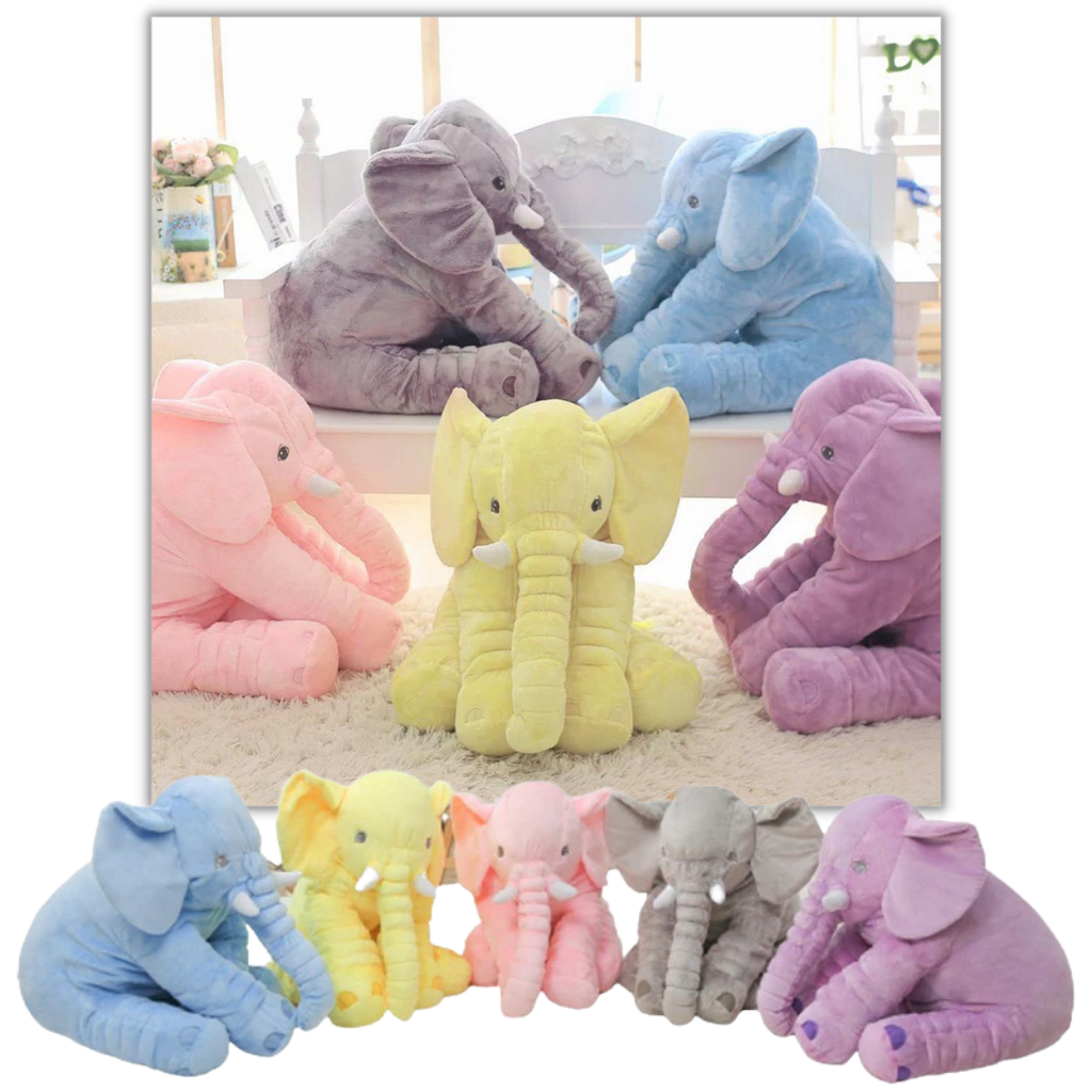 Stor baby elefant plys pude - Ozerty