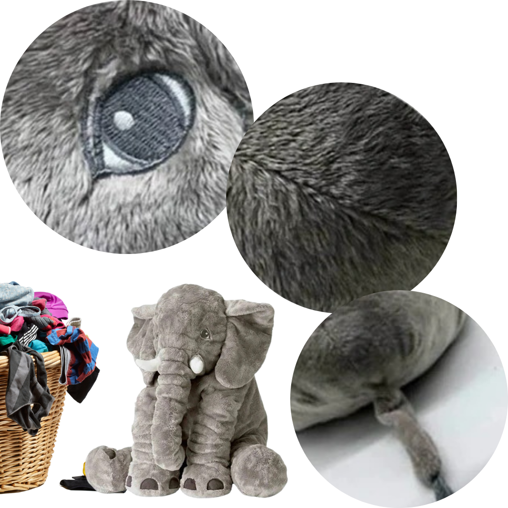 Stor baby elefant plys pude - Ozerty