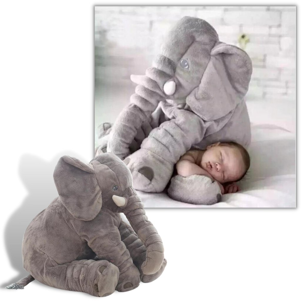 Stor baby elefant plys pude - Ozerty