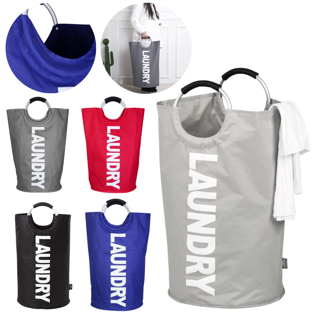 Sammenfoldelig Vasketøjskurv Taske med Håndtag - Ozerty