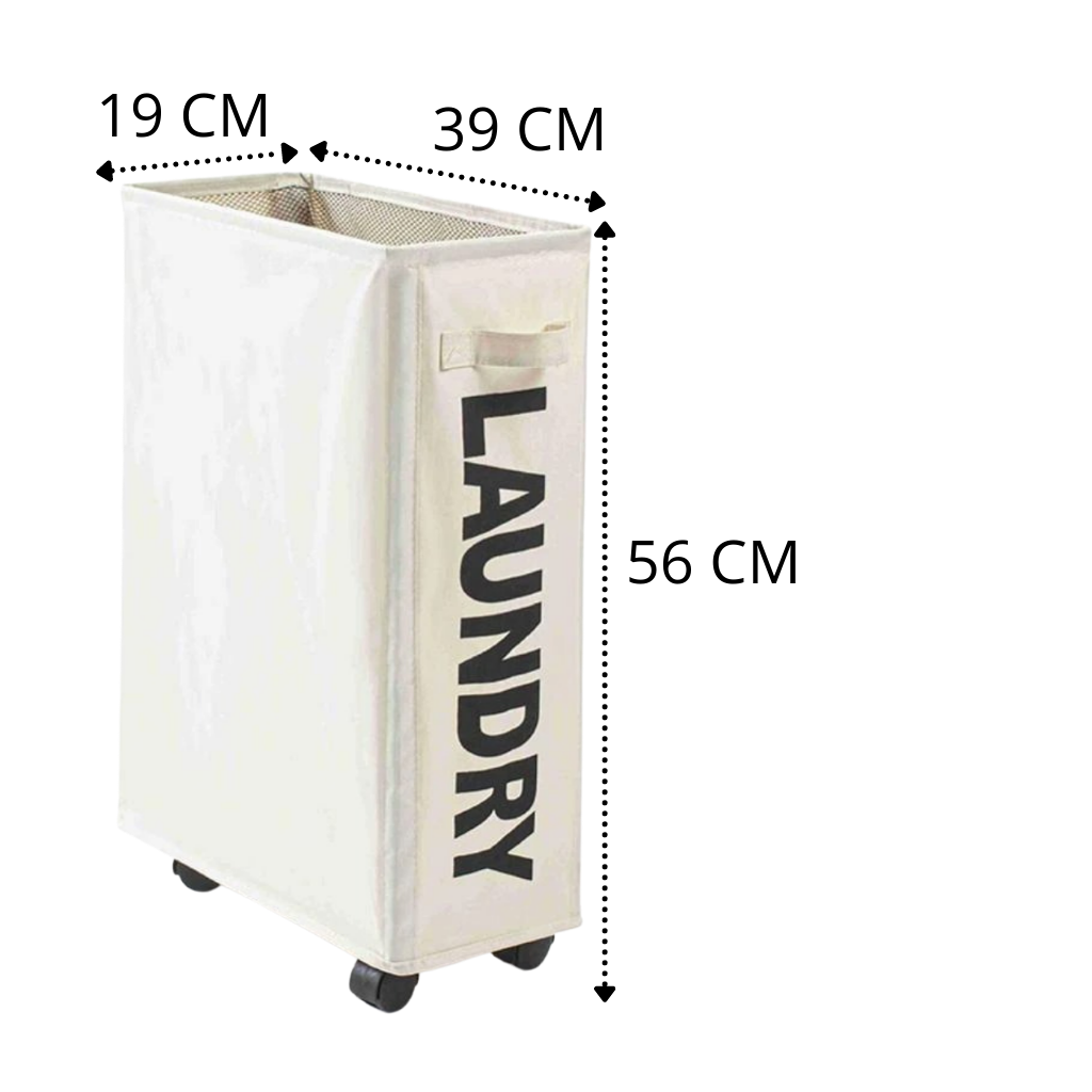 Bærbar Vasketøjskurv med Hjul - Ozerty