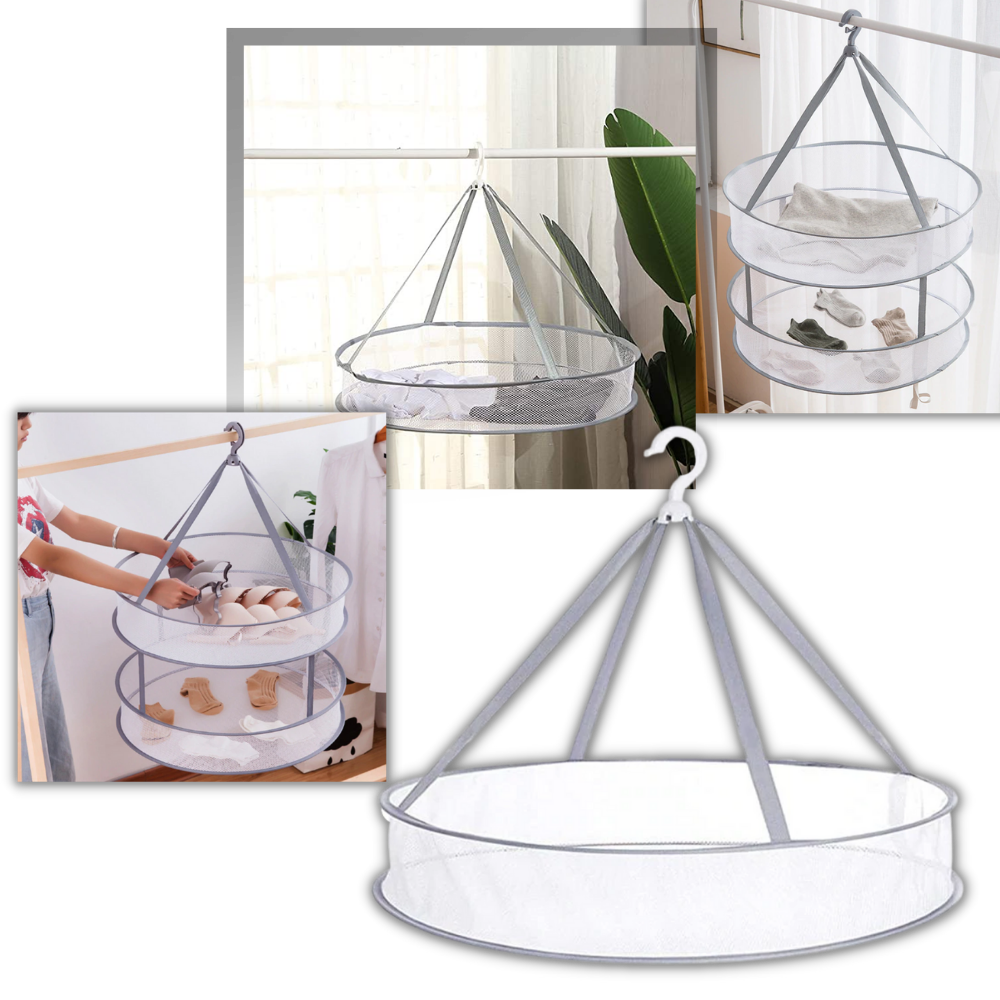 Hængende tørretumbler til tøj i mesh - Ozerty