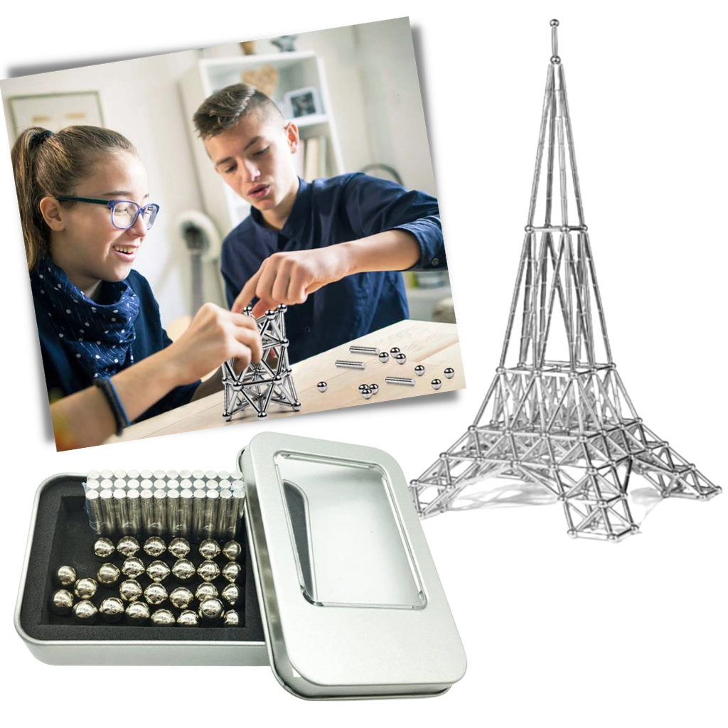 Magnetiske Byggepinde og Kugler - Ozerty