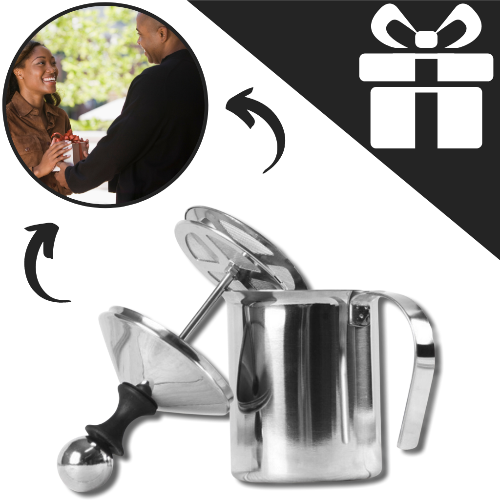 Manuel håndskummer i rustfrit stål 400 ml - Ozerty