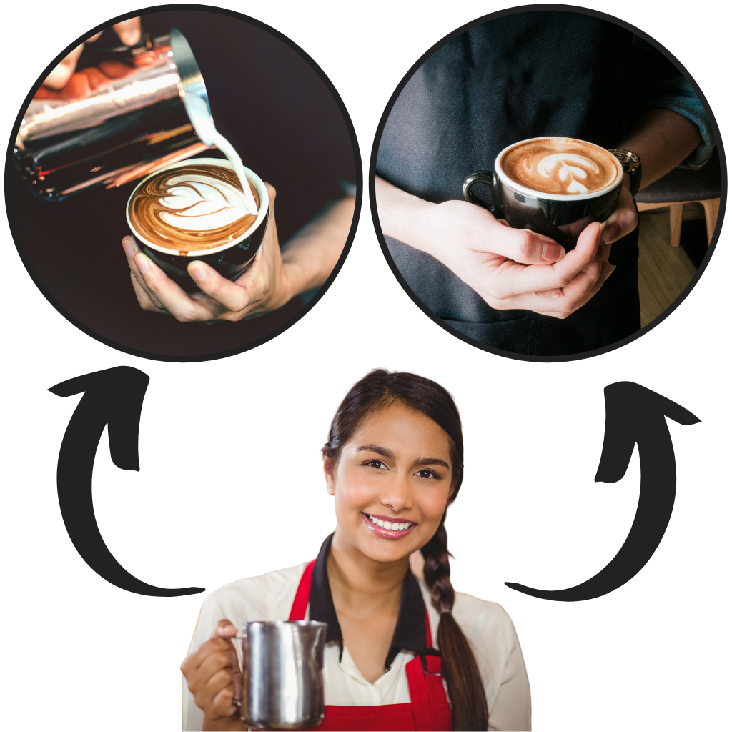 Mælkeskummer-kande i rustfrit stål 100 ml - Ozerty