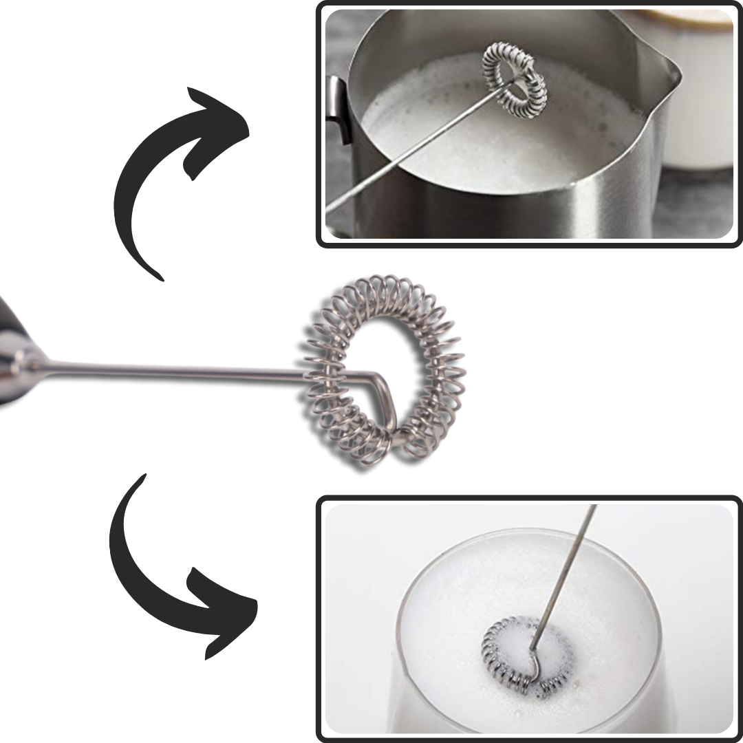 Elektrisk Håndholdt Mælkeskummer med Stander - Ozerty