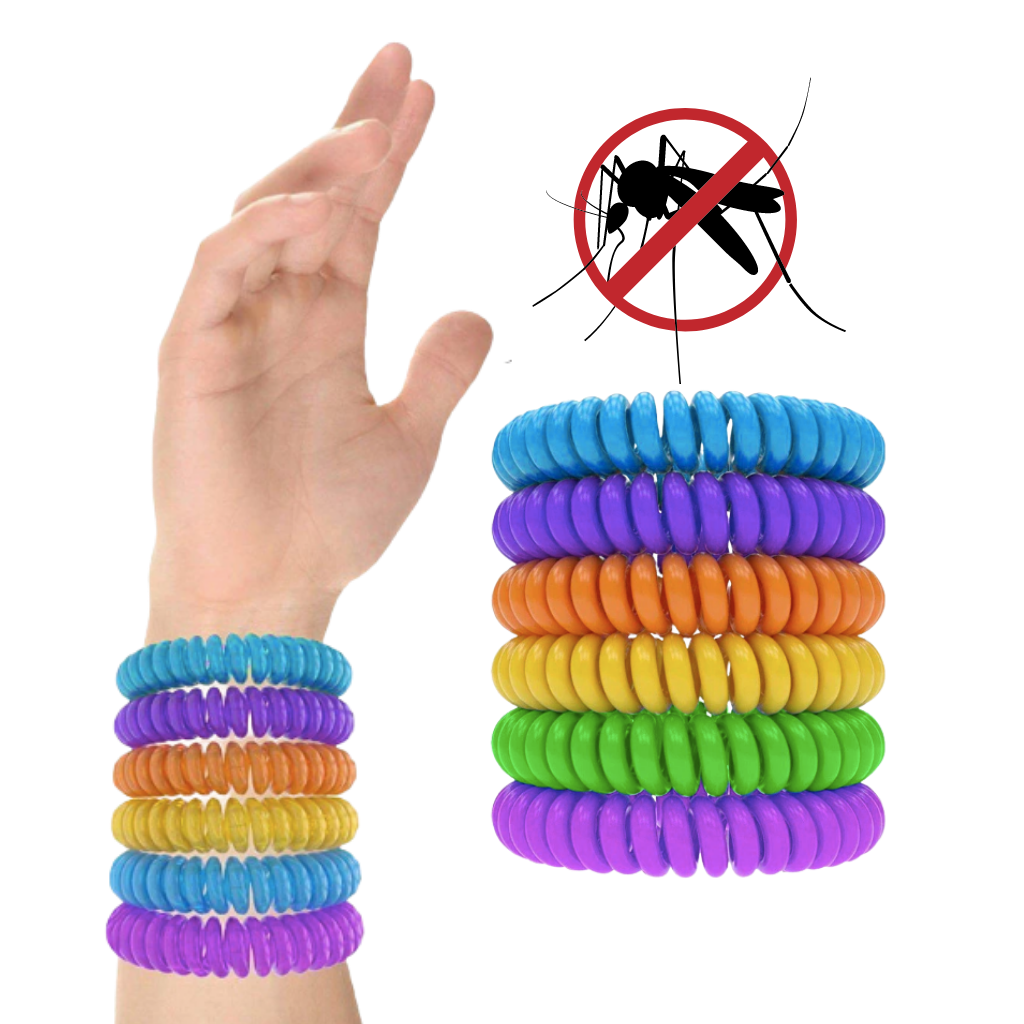 Myggeafvisende Armbånd Vandtæt (10 stk.) - Ozerty