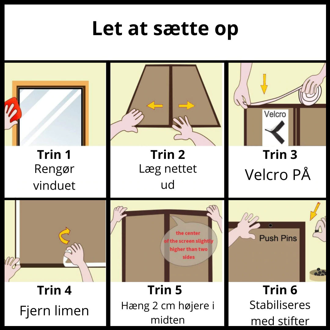 Magnetisk Myggenet Dørskærm - Ozerty