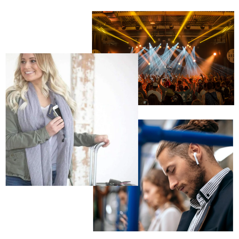 Varm vintertørklæde med skjult lomme - Ozerty