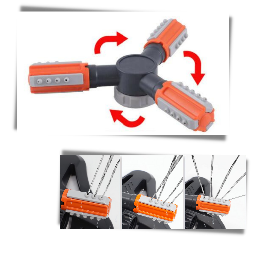 Justerbar 360°-sprinklersystem - Ozerty