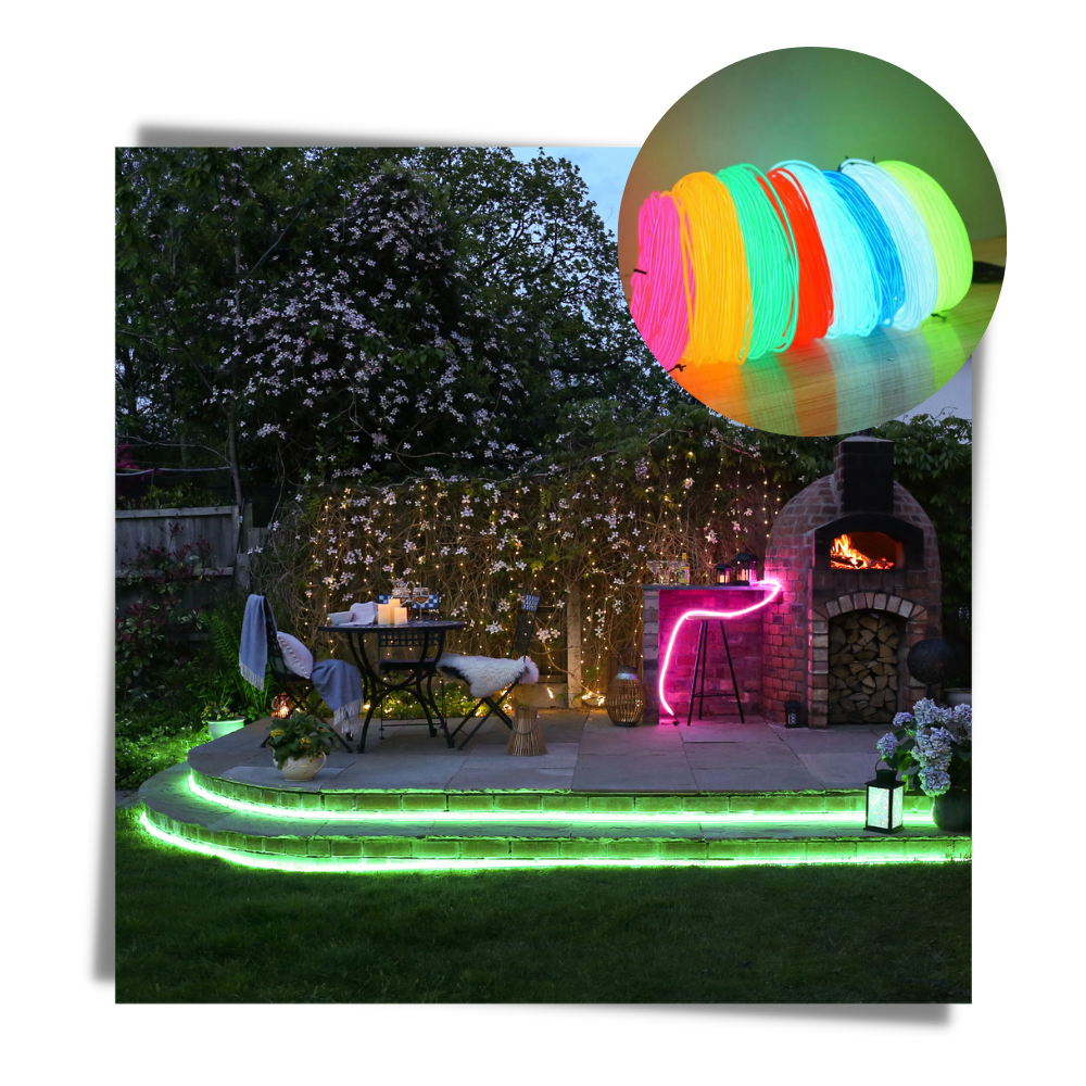 Neon LED-farverig ledninger - Ozerty
