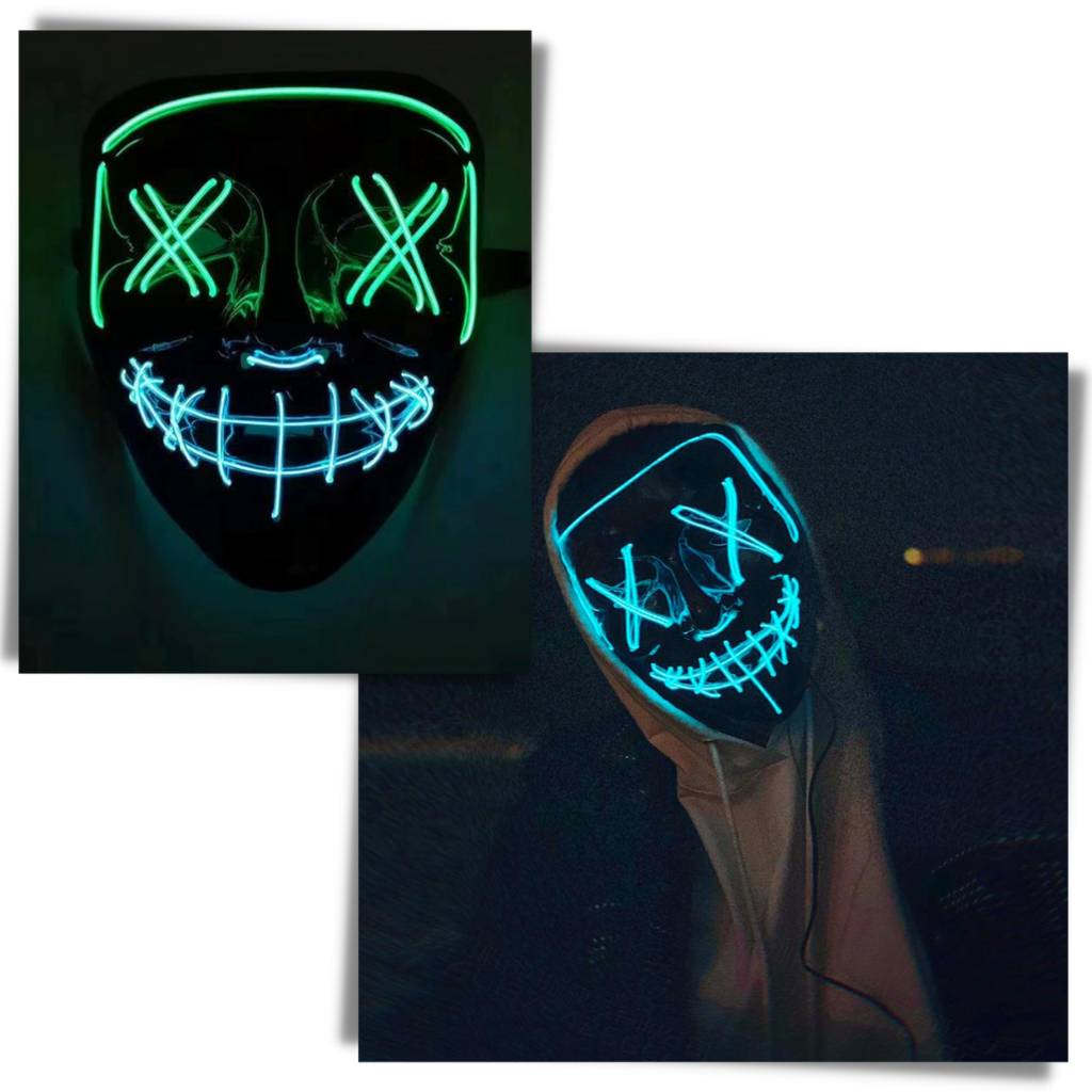 Neon LED-maske - Ozerty