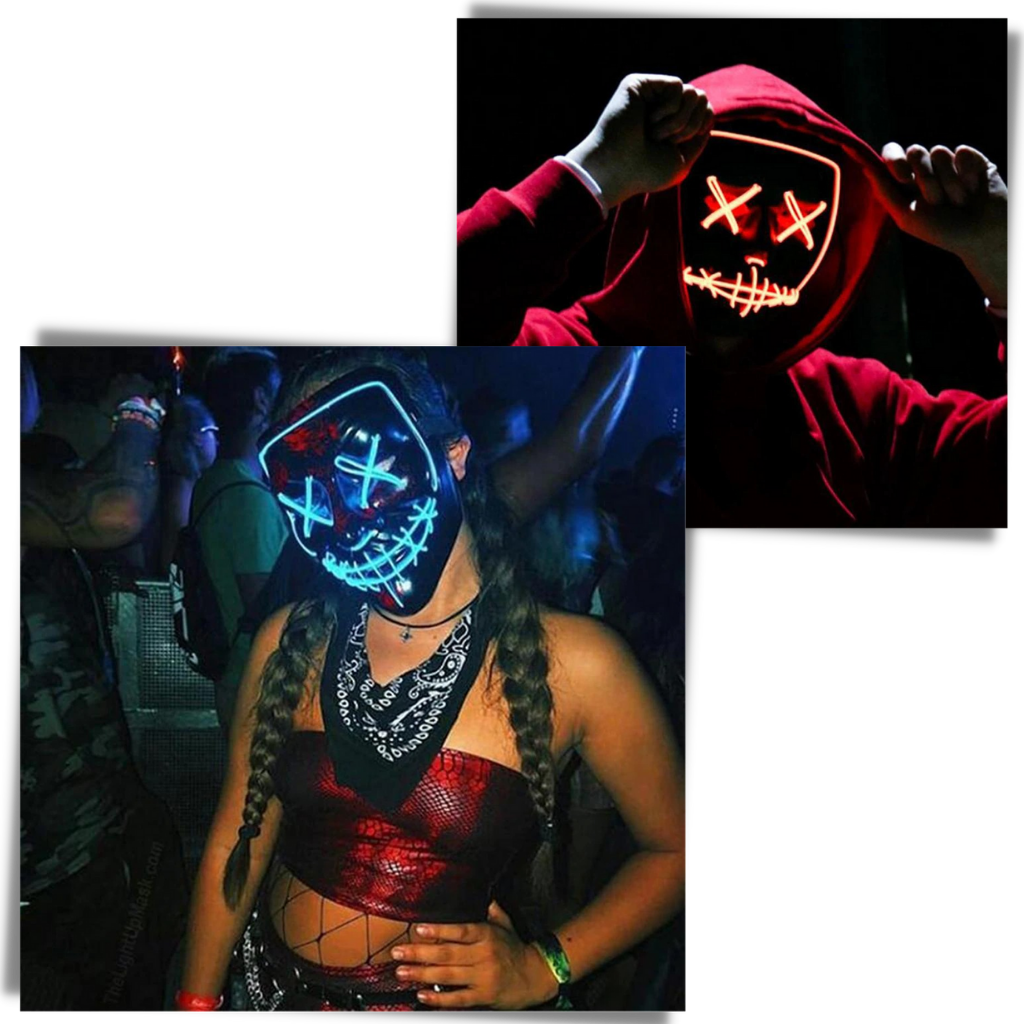 Neon LED-maske - Ozerty