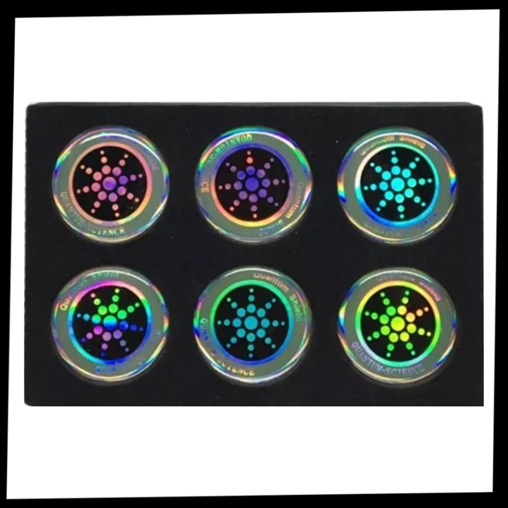 Pakke med 6 anti-strålings klistermærker - Ozerty