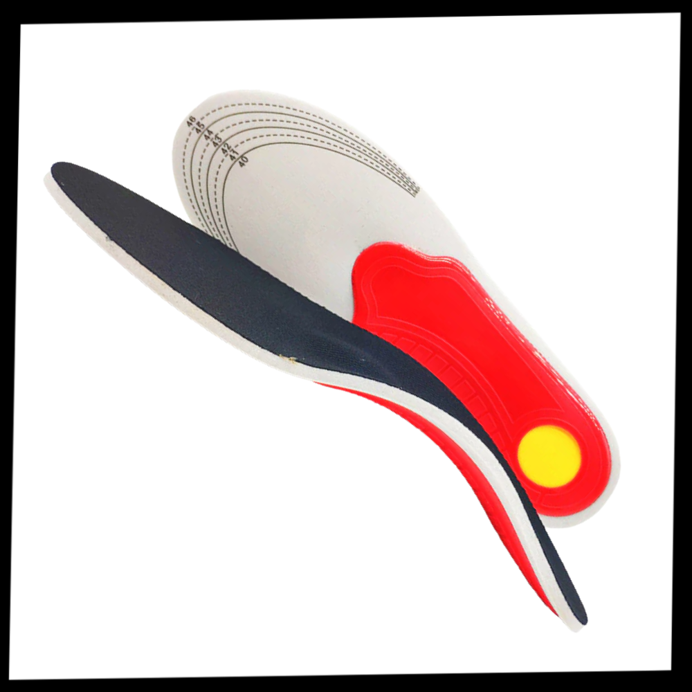 1 par faste indlægssåler til støtte for flade fødder - Ozerty