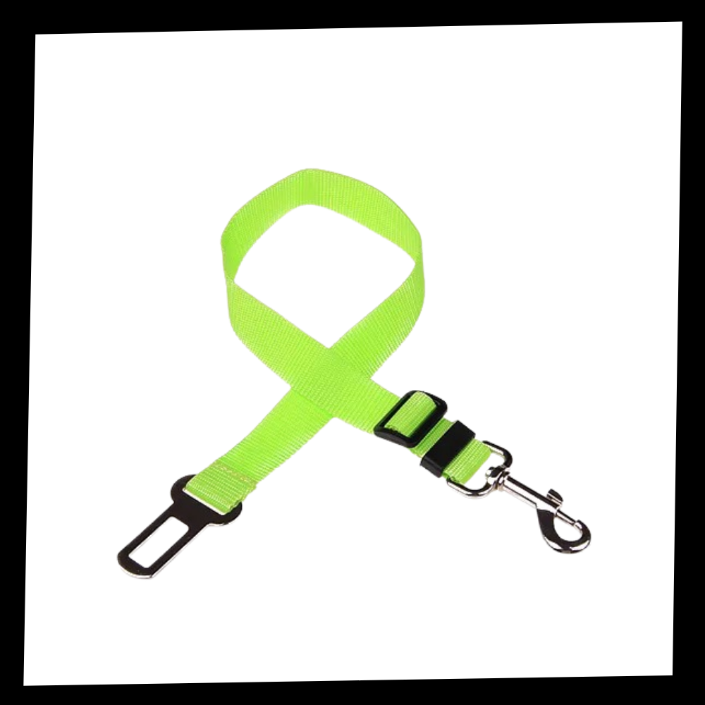 Justerbart og holdbart sikkerhedsbælte til hunde i biler - Ozerty