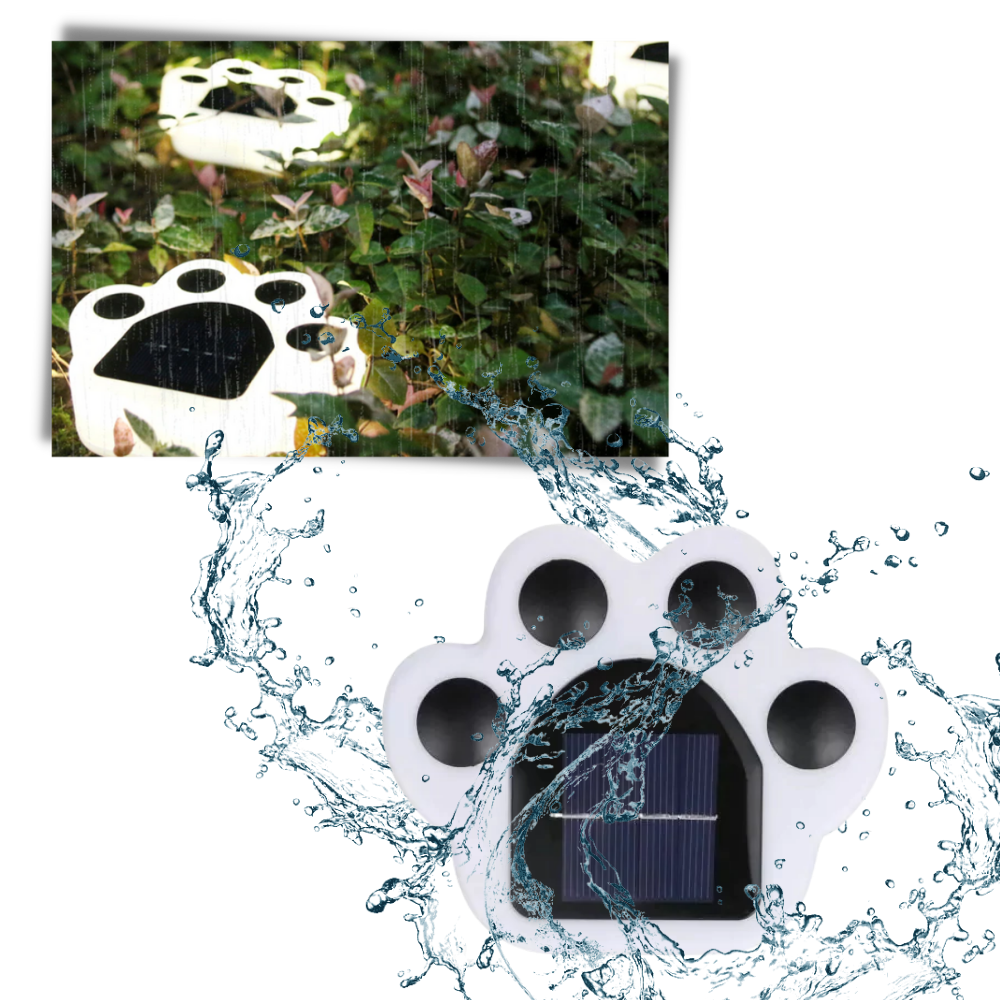 Solcelledrevet stibelysning med poteprint - Ozerty