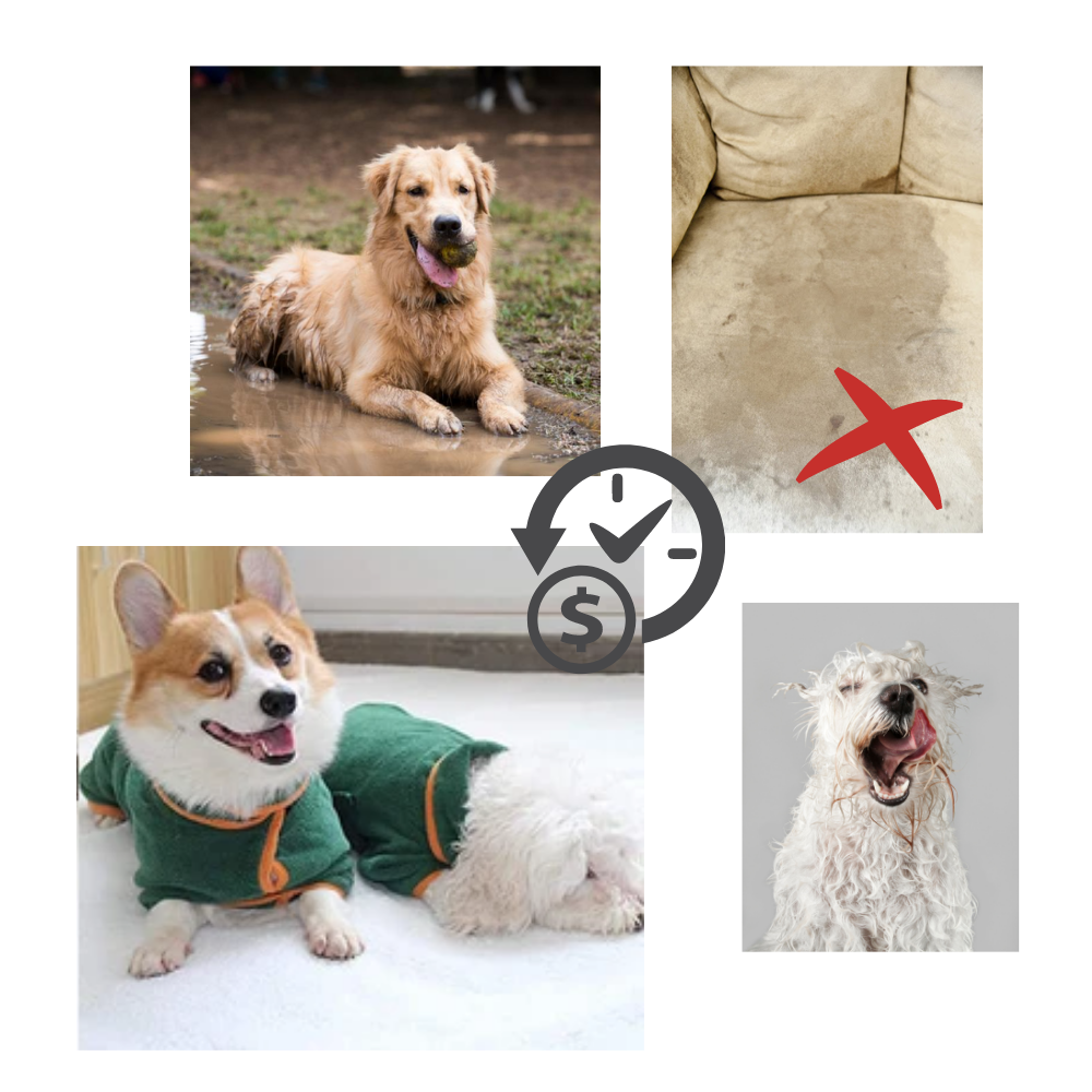 Superabsorberende badekåbe til kæledyr - Ozerty