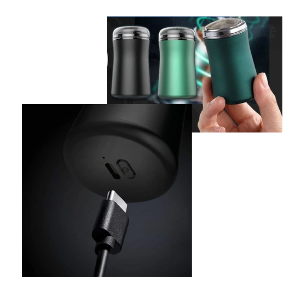 Genopladelig bærbar elektrisk barbermaskine - Ozerty