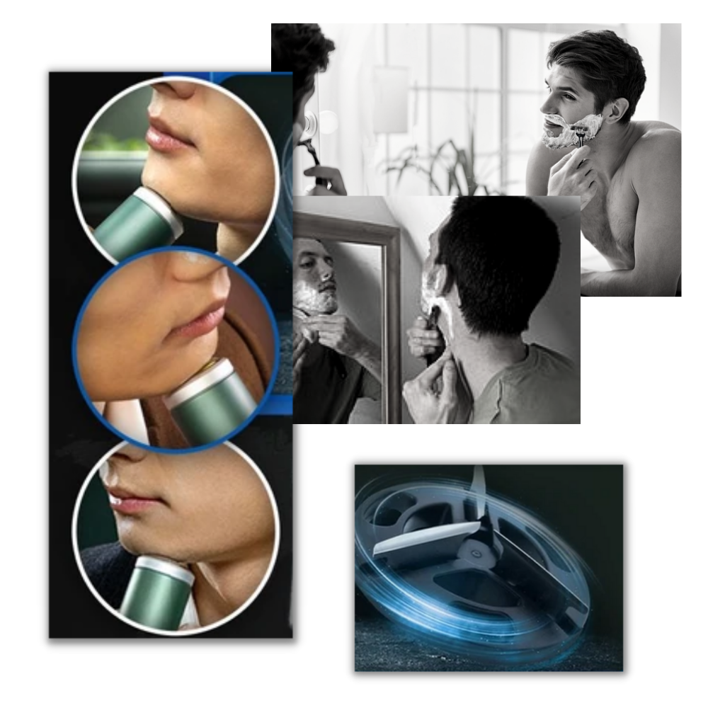 Genopladelig bærbar elektrisk barbermaskine - Ozerty