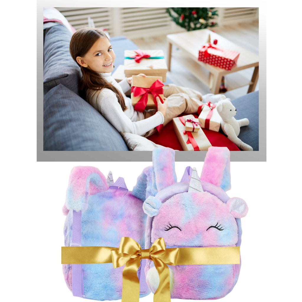 Plys enhjørning pige rygsæk - Ozerty