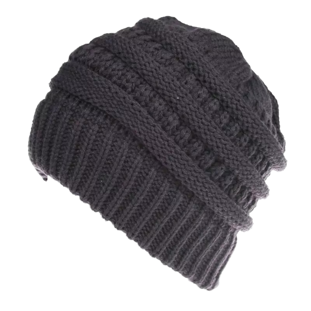 Hue til hestehale og rodet bolle