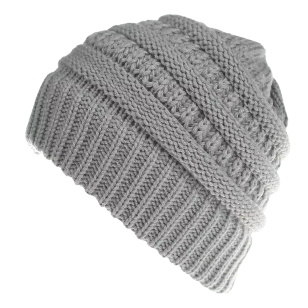 Hue til hestehale og rodet bolle