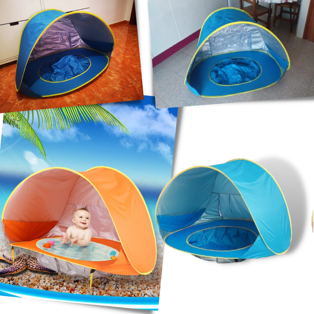 Bærbart Babytelt med Minipool til Stranden - Ozerty