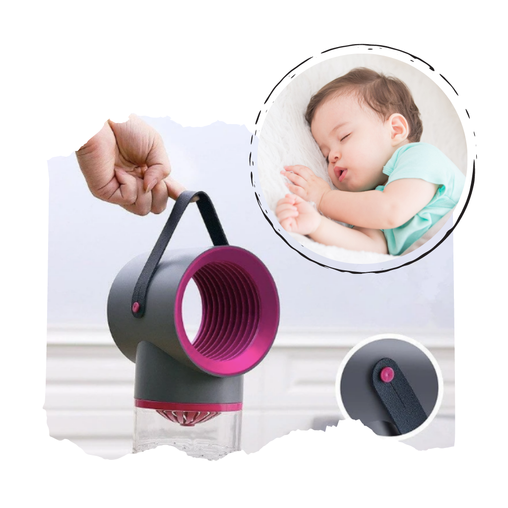 Transportabel Myggedræber LED-Lampe med Håndtag - Ozerty