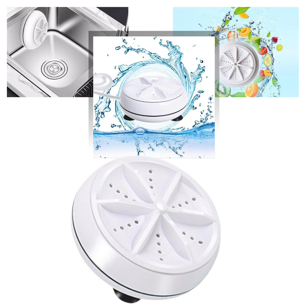 Bærbar ultrasonisk opvaskemaskine og vaskemaskine - Ozerty