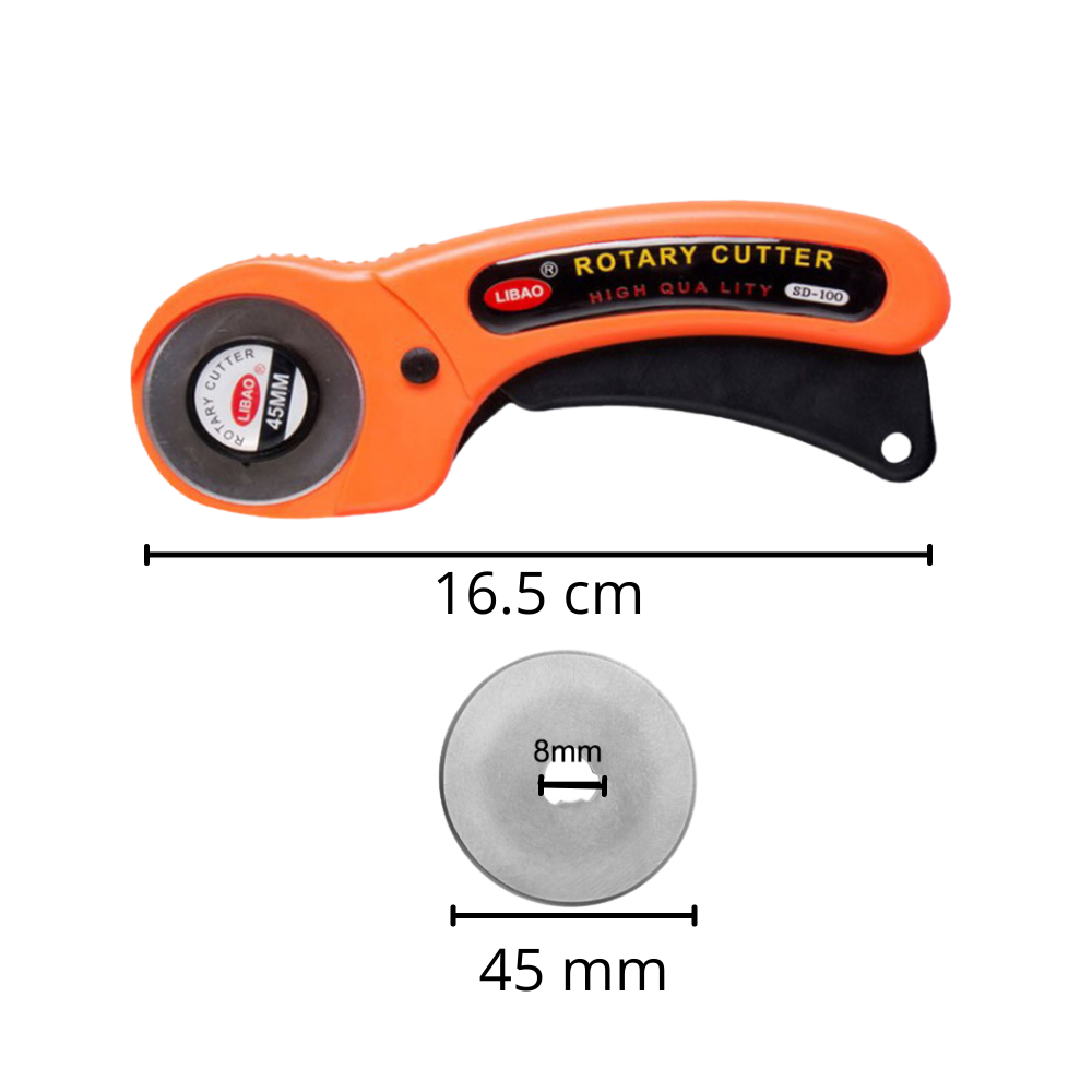 Stofrulleskærer med fem 45 mm knive - Ozerty