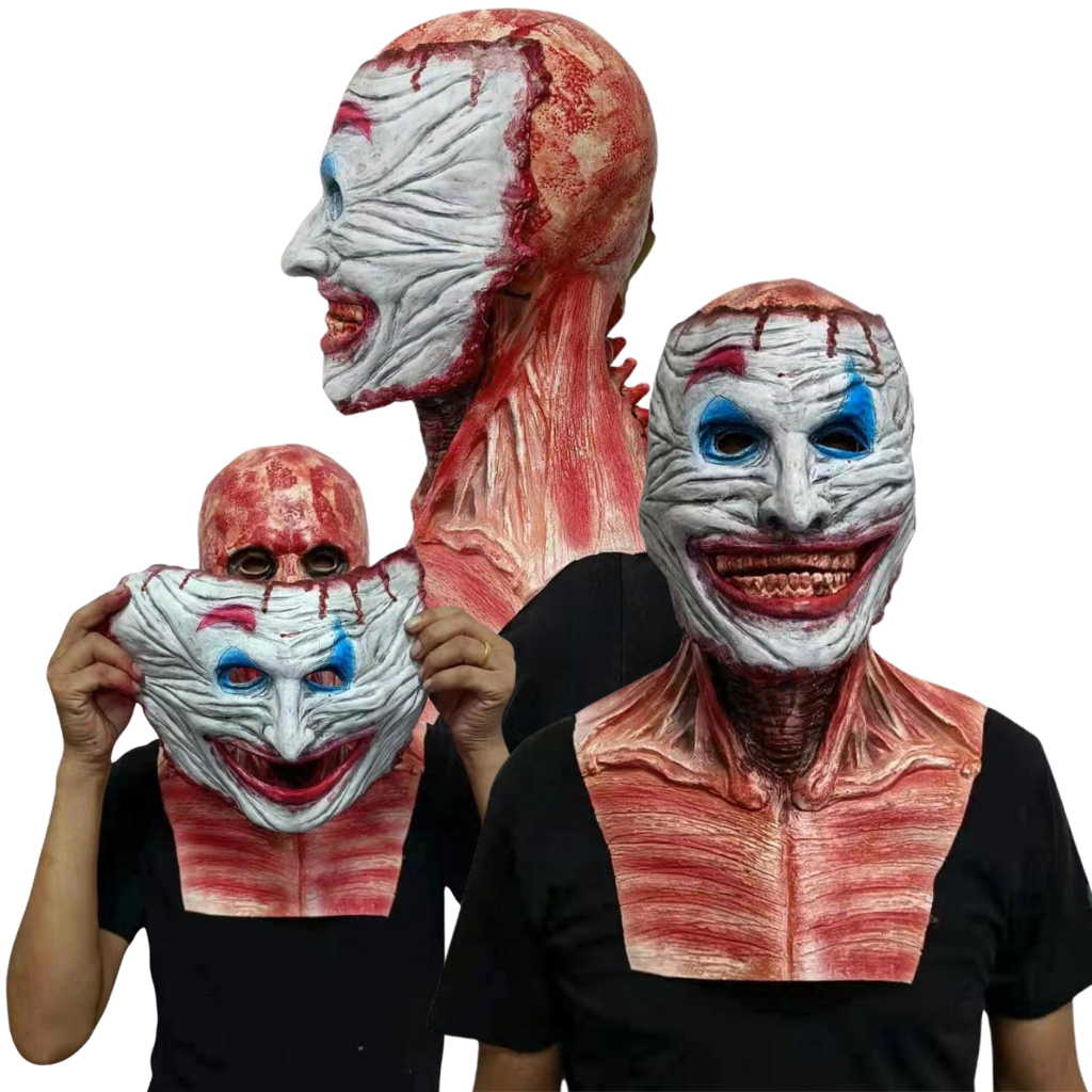 Realistisk halloween gyser dobbeltmaske - Ozerty