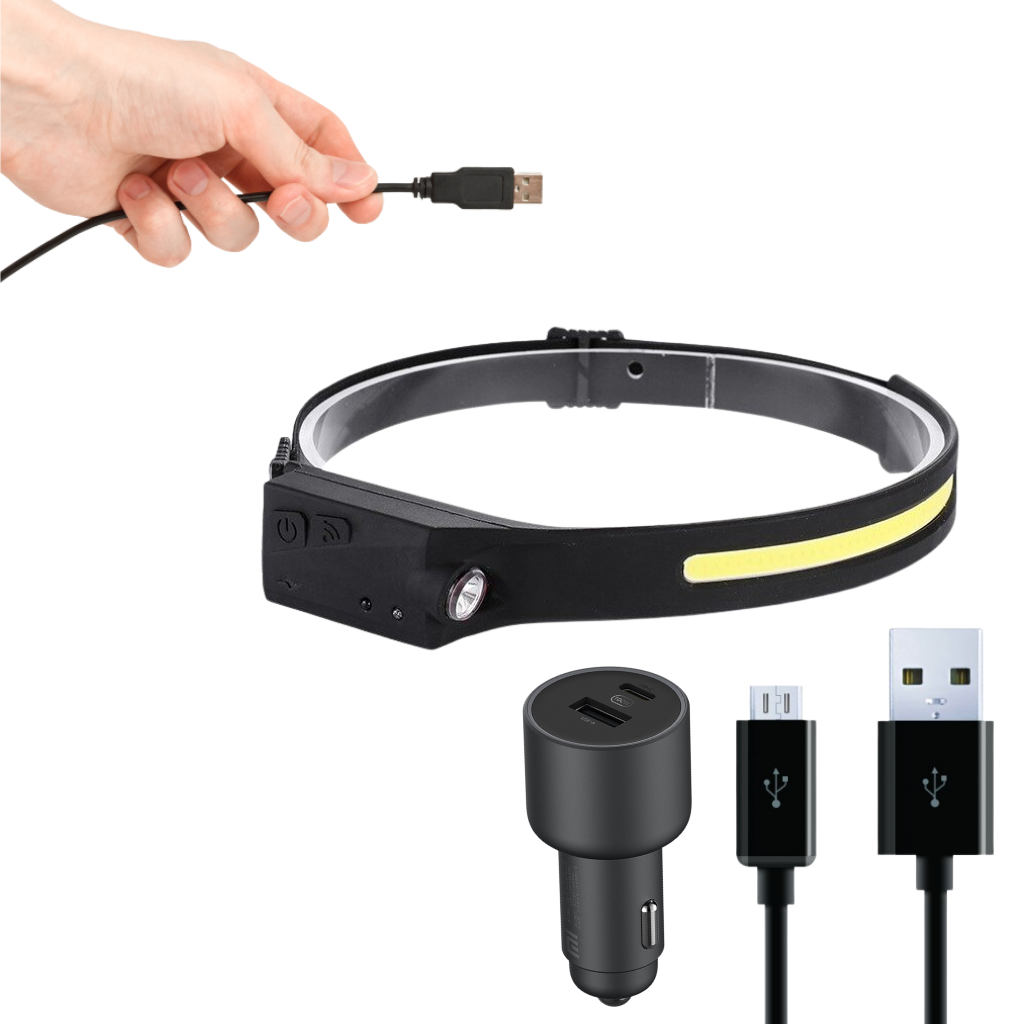 Genopladelig LED-hovedlampe - Ozerty