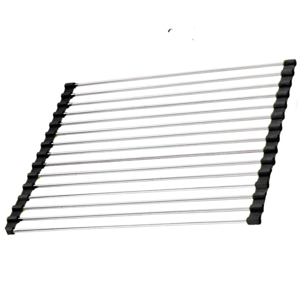 Oprulleligt afløb i rustfrit stål til opvask og mad