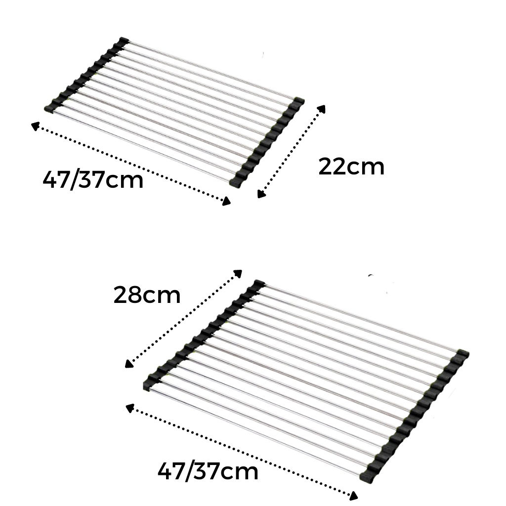 Oprulleligt afløb i rustfrit stål til opvask og mad - Ozerty