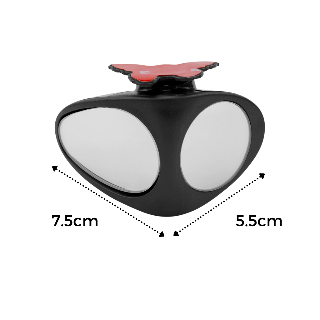 Roterbart bilspejl med 2 sider til blinde vinkler - Ozerty