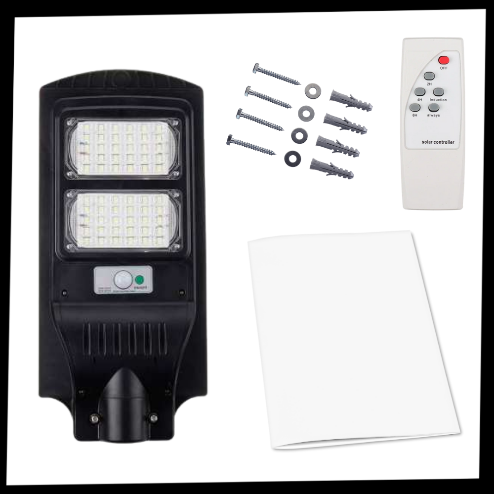 Bevægelsesfølsom solcelledrevet udendørs LED - Ozerty