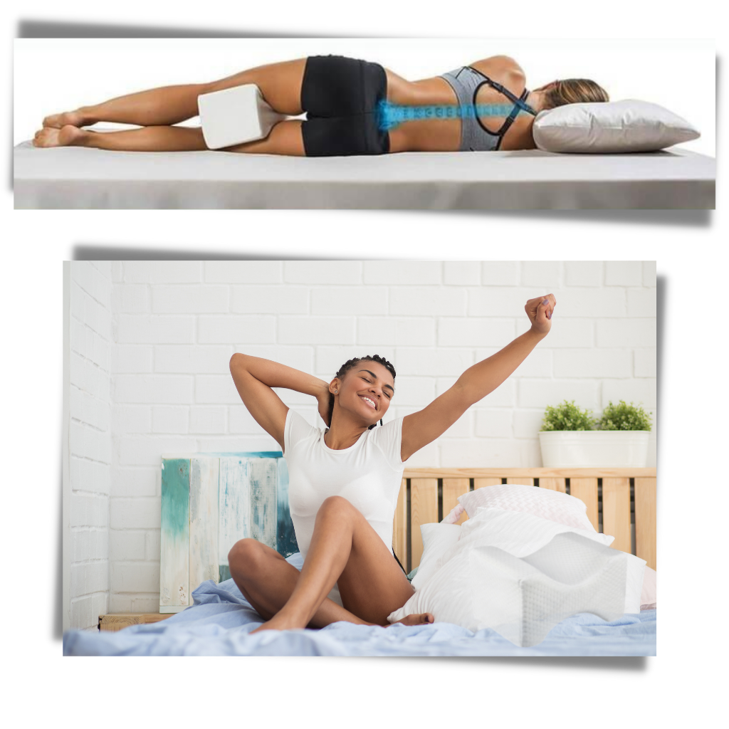 Side sleeper knæ og bens memory foam pude - Ozerty