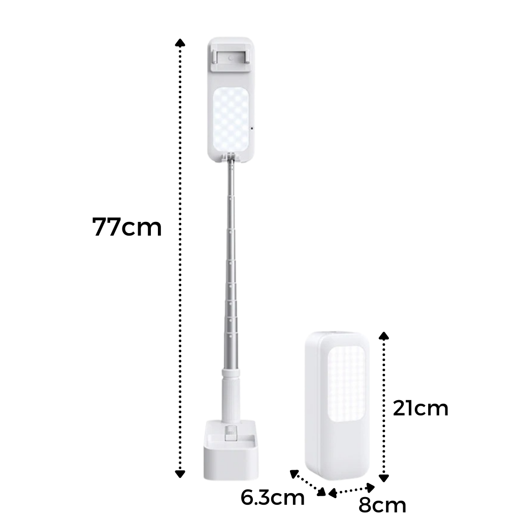Smartphoneholder med integreret bluetooth-lys kit - Ozerty