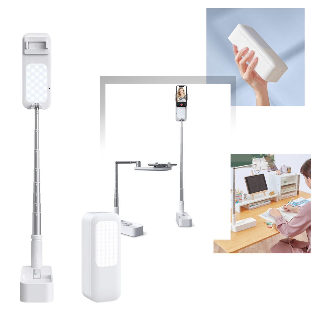 Smartphoneholder med integreret bluetooth-lys kit - Ozerty